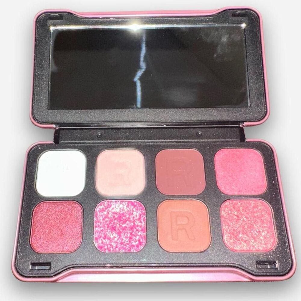Revolution pink eyeshadow/glitter palette